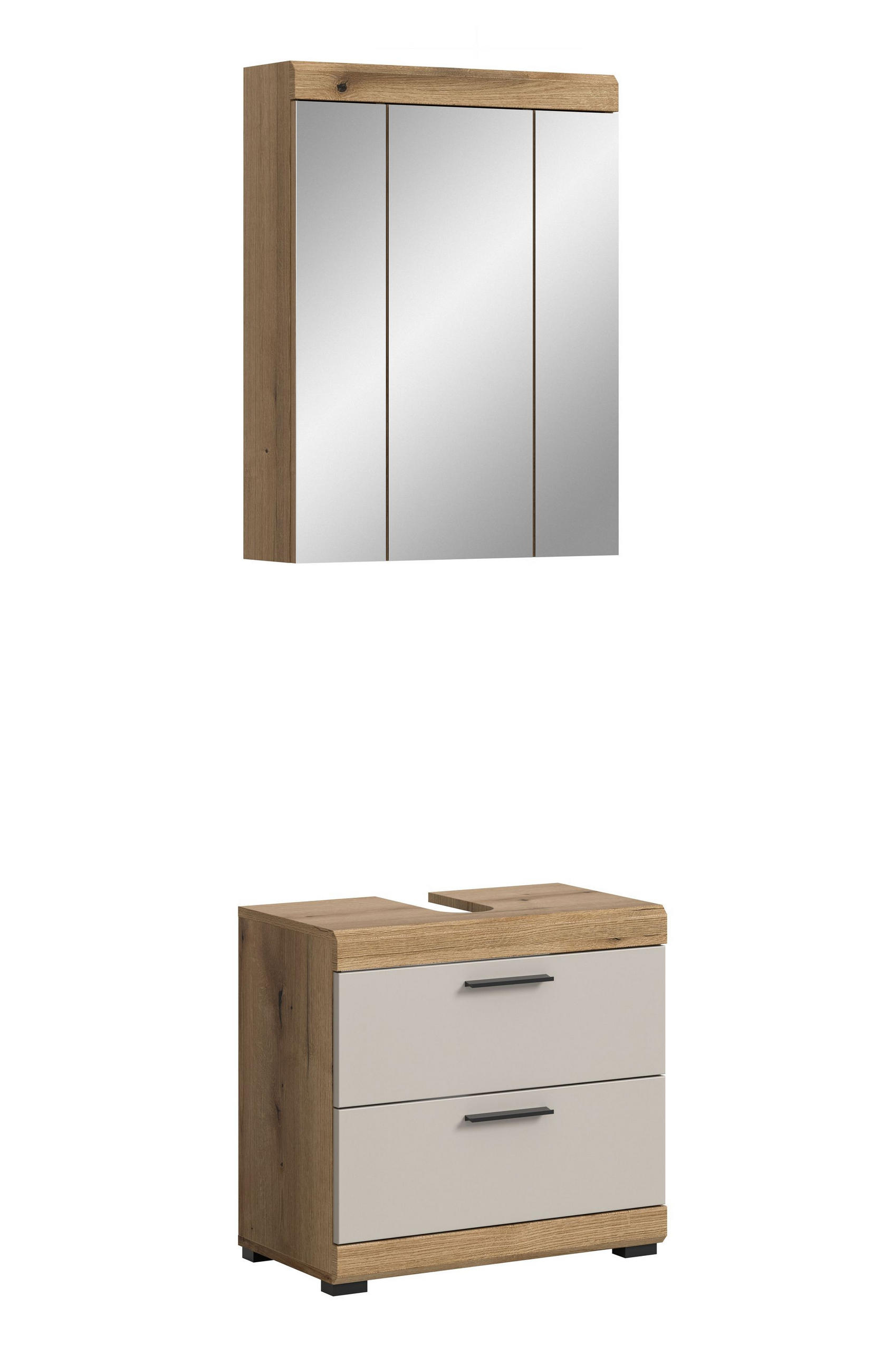 BADEZIMMER Vento 2-tlg. (B/H/T: ca. 60/191/34 cm) in Evoak Oak - Eiche Artisan, Holz (60/191/34cm)