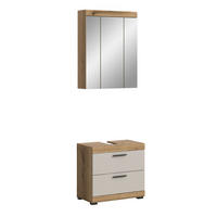 BADEZIMMER Vento 2-tlg. (B/H/T: ca. 60/191/34 cm) in Evoak Oak - Eiche Artisan, Holz (60/191/34cm)