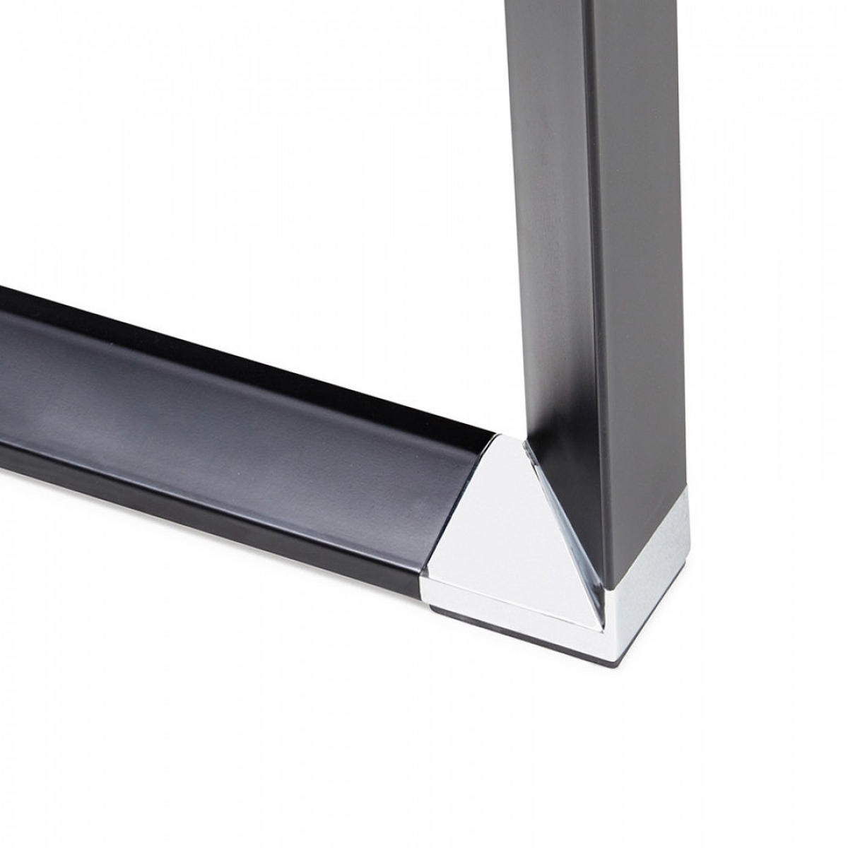 SCHREIBTISCH Schwarz 200x100x74 cm - Schwarz, Holz/Metall (200/100/74cm) - AlterEgo
