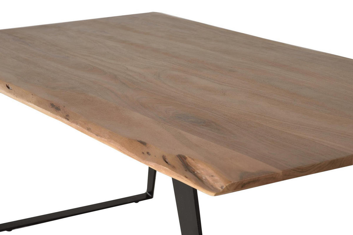 ESSTISCH aus Akazienholz - Braun, Holz (205/100/76cm) - Giner y Colomer