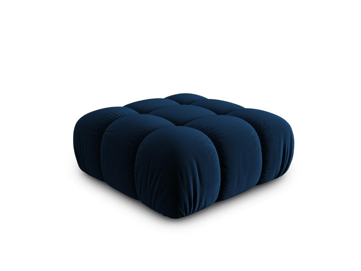 POUF Bellis aus Samt königsblau - Blau, Textil (94/39/94cm) - Micadoni