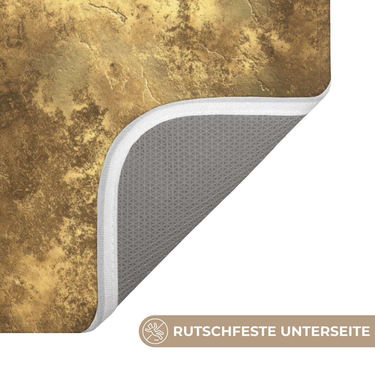 WC PŘEDLOŽKA Antique - metalický vzhled - Gold 50x80 cm - zlatá, textil/plast (50/1cm) - OnlyWow