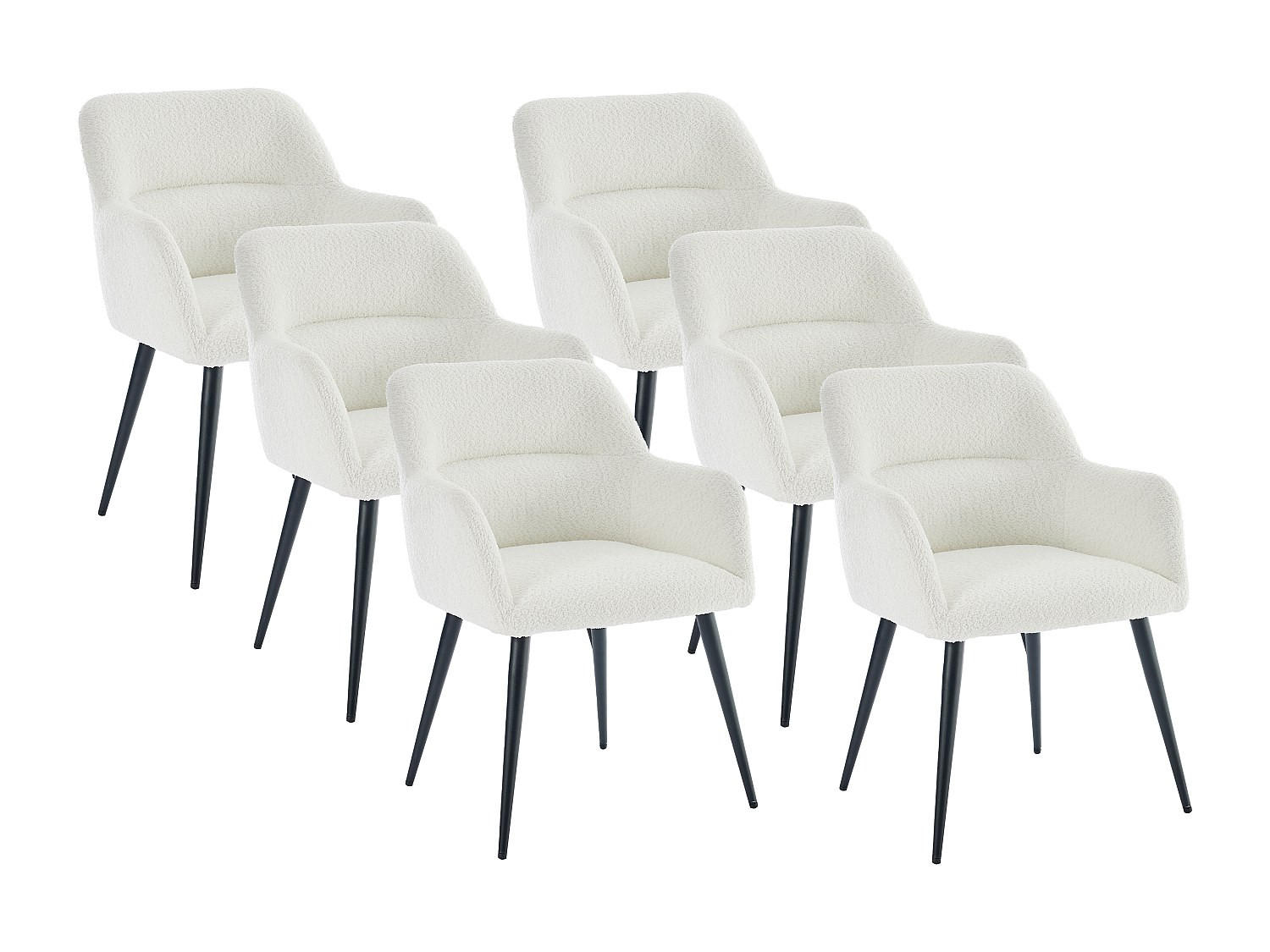 Vente-Unique Stuhl Weiß 59.5x78x61 cm