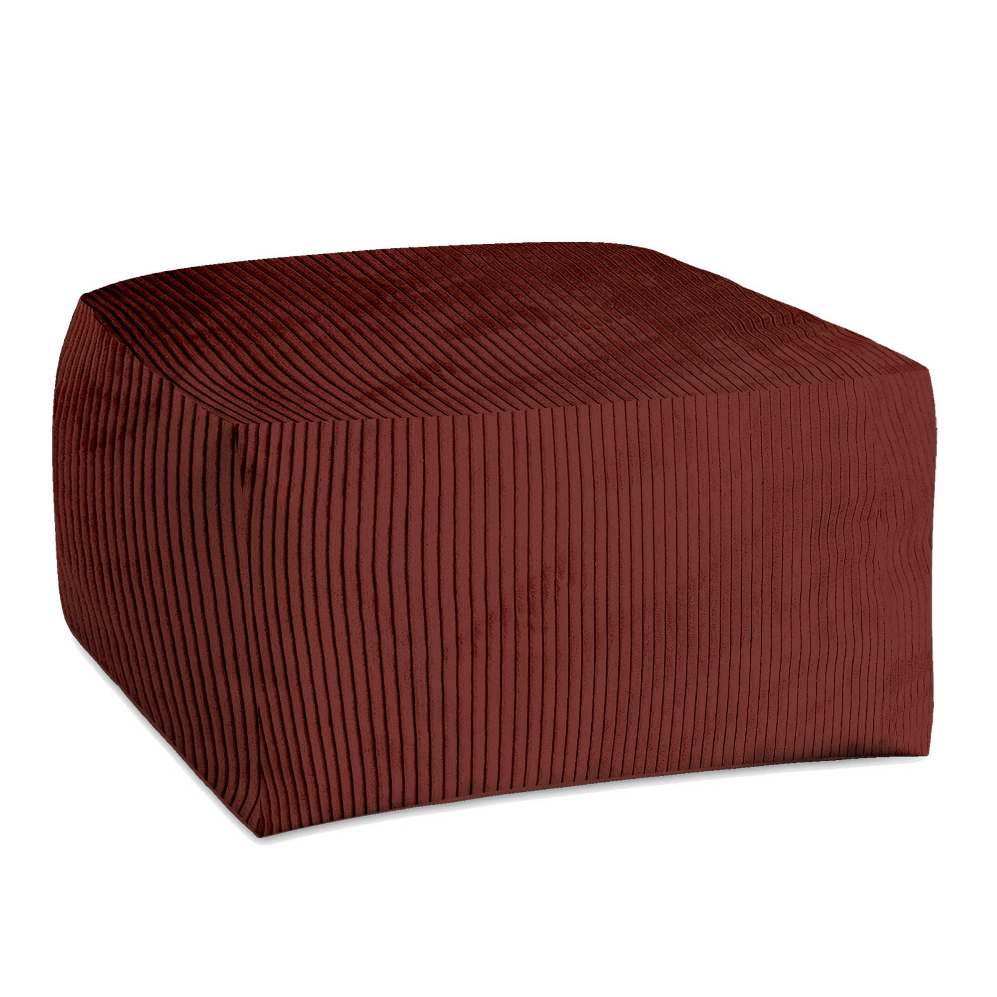 SITZSACK COMFORT Fired Brick - Rot/Dunkelrot, Textil (70/40/70cm) - Dreamroots