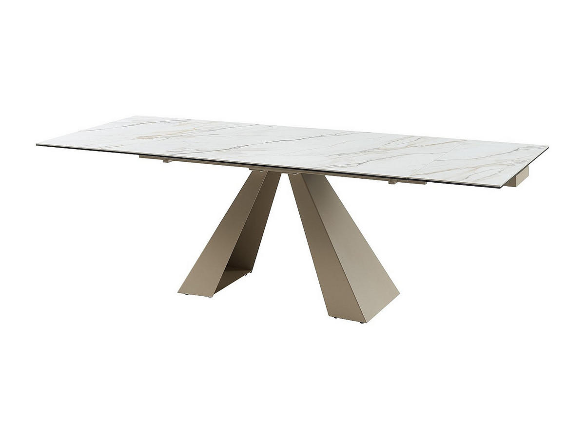 ESSTISCH - 6 Personen, 8 Personen, 10 Personen - glas - weiß Lozipa - Weiß, Glas/Keramik (90/200/76cm) - Vente-Unique