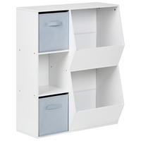 RAFT cu 3 niveluri 93 cm alb Darlot - albastru deschis/albastru, compozit lemnos (77/93/28cm) - Beliani