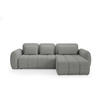 ECKSOFA mit Schlaffunktion Premium Grau - Schwarz/Grau, Holz/Holzwerkstoff (304/190cm) - Furnisell