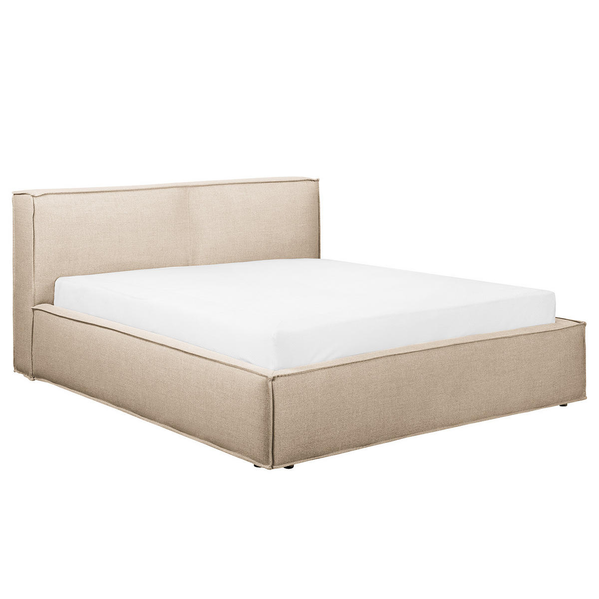 POLSTERBETT - Beige, Textil (140/200cm) - home24