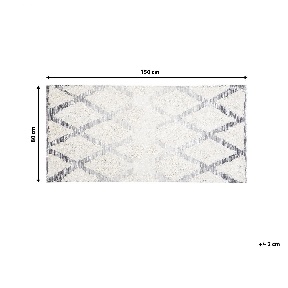 SHAGGY-TEPPICH Pendik 150/80 cm - Beige, Textil (80/150cm) - Beliani