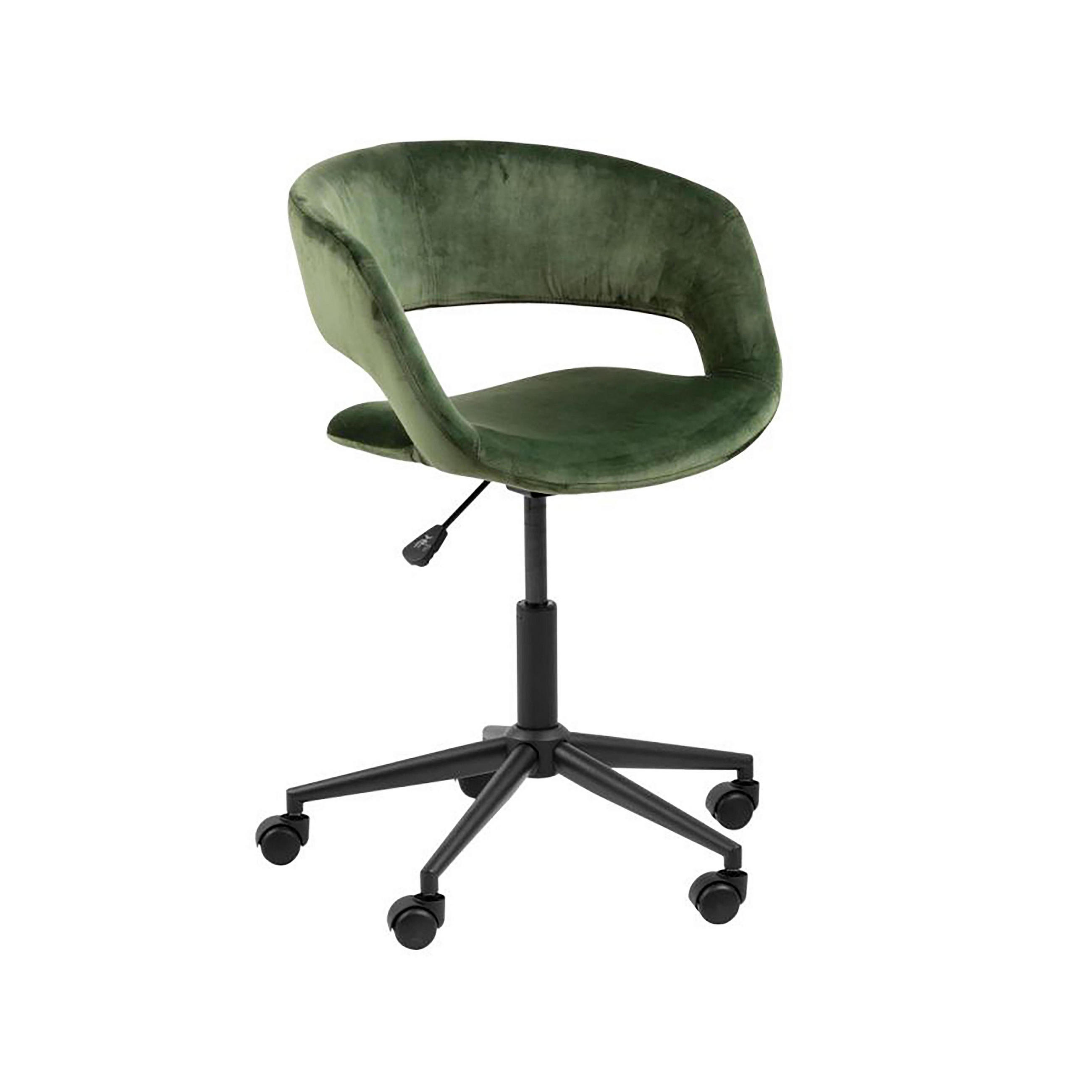 BÜROSTUHL, Grün - Grün, Textil (56/87/54cm) - Oviala