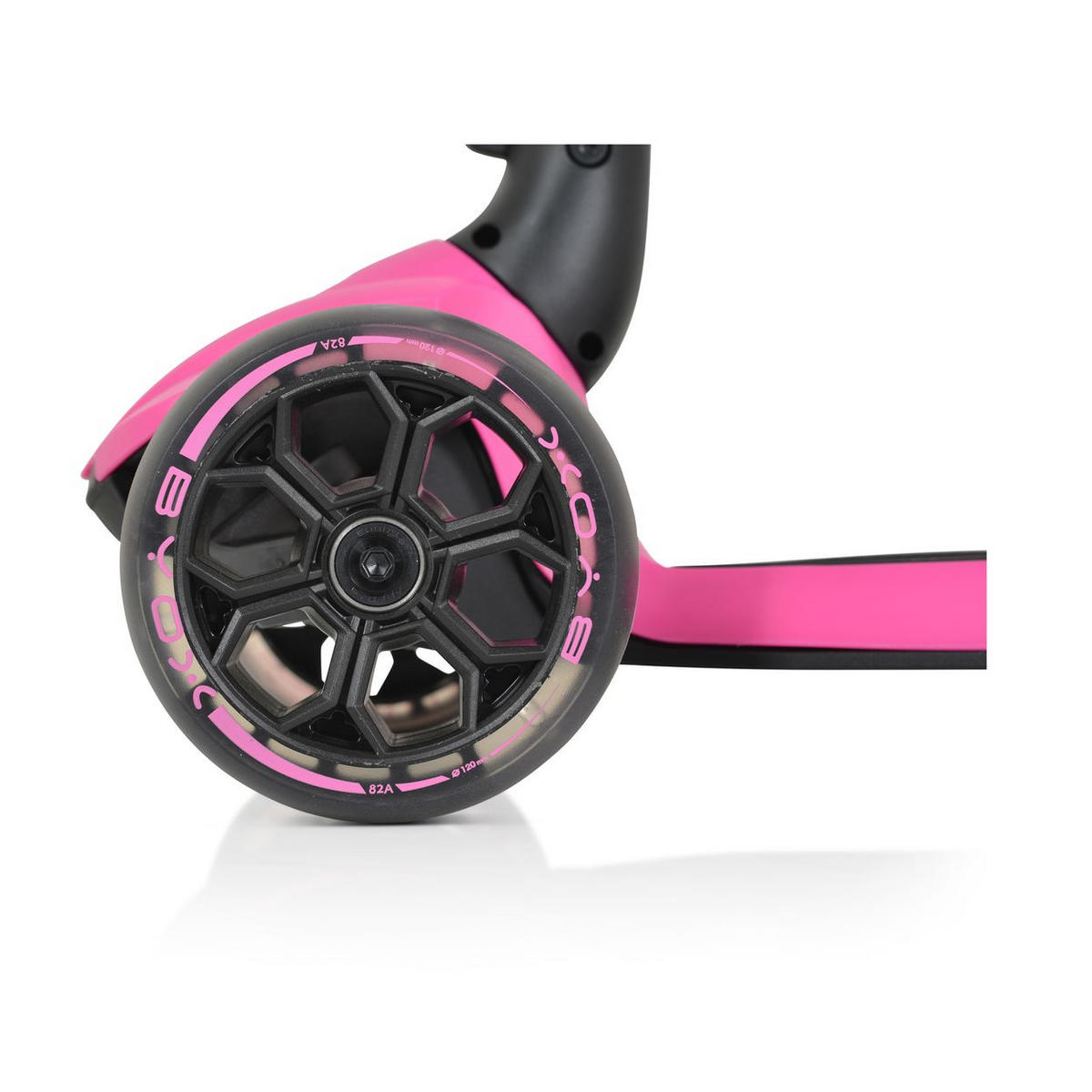 KINDERROLLER Bolt rosa höhenverstellbar, klappbar, PU-Räder, ABEC-9 - Rosa, Metall (59/28/81cm)