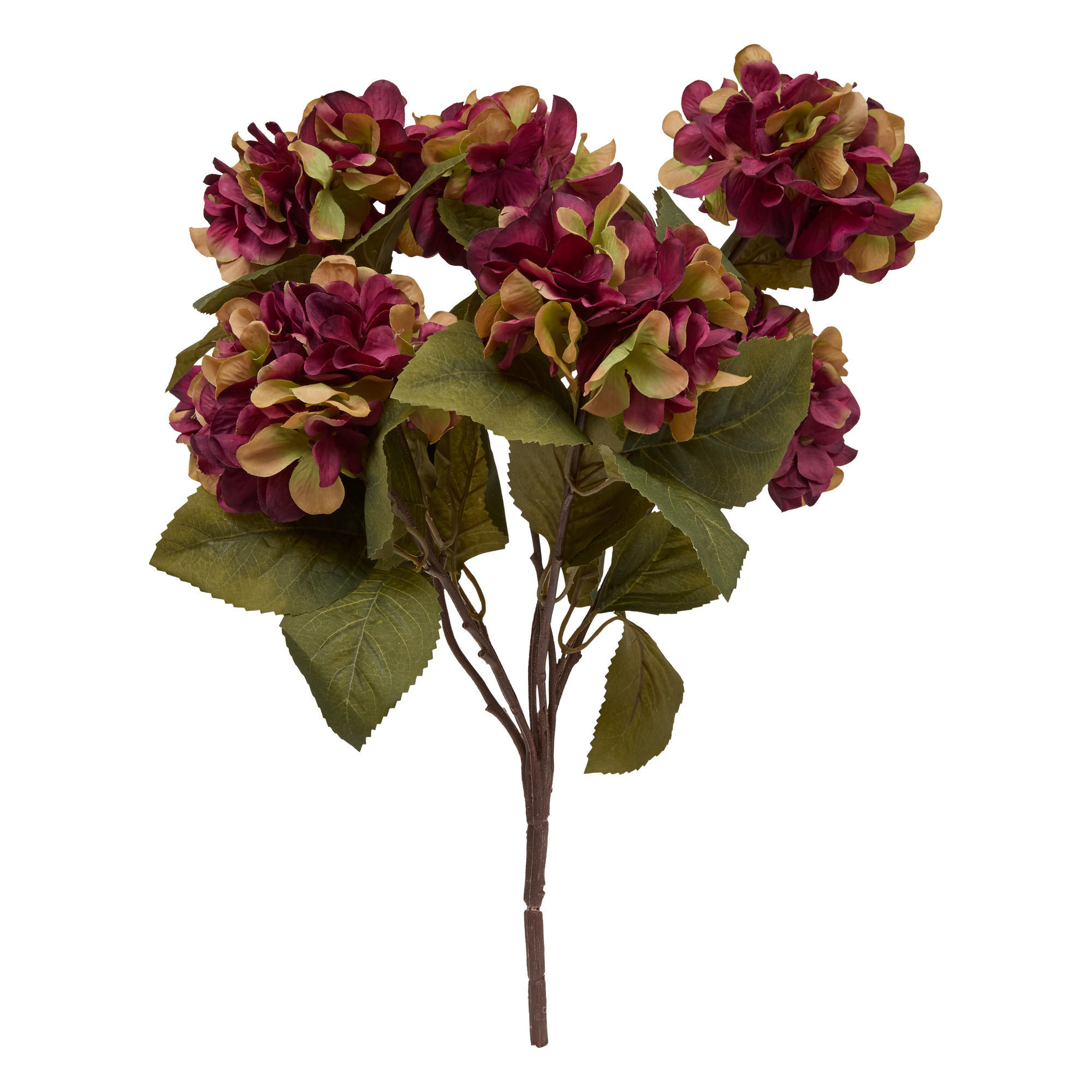 KUNSTBLUMENSTRAUSS 5 Hortensien Fria 35/23/53 cm - Violett, Textil (53cm) - Atmosphera Createur d´interieur
