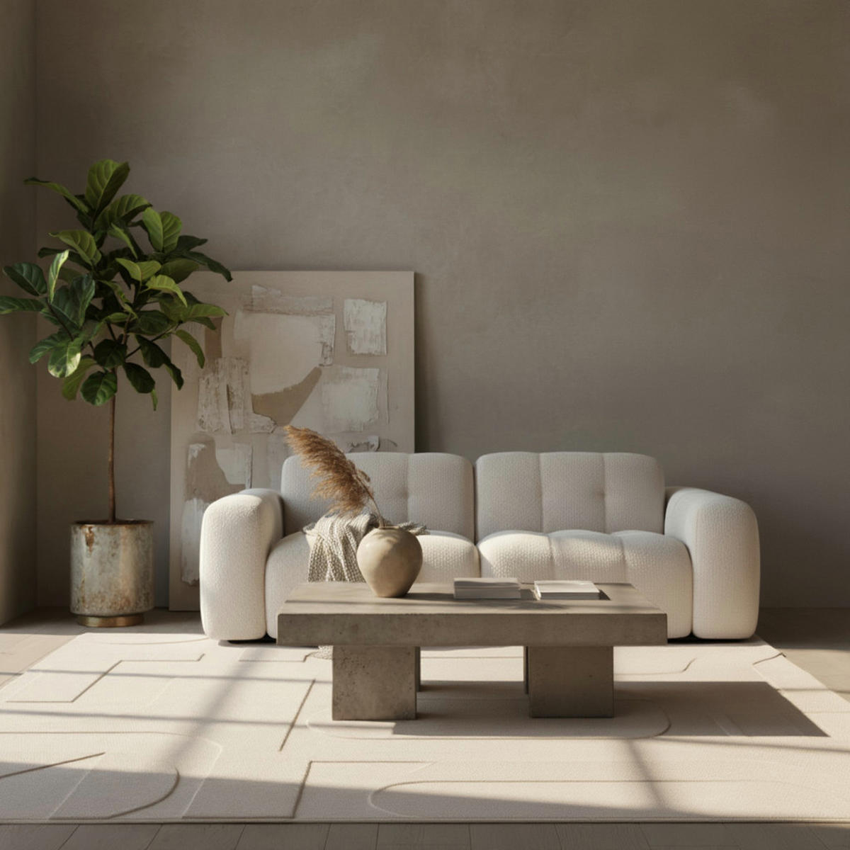 TEPPICH Waschbar Scandi Modern Schlafzimmer Strapazierfähig Creme 140x200 cm OEKO-TEX – LAVAREDO - Beige, Textil (140/200cm) - KADIMA DESIGN