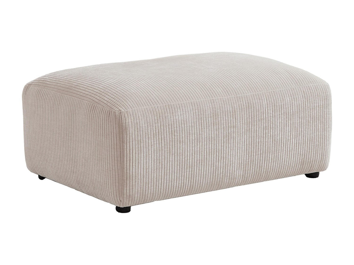 SITZHOCKER - 1 Person - Samt, Stoff - Beige - TIRONO - Beige, Textil (99/46/66cm) - Vente-Unique