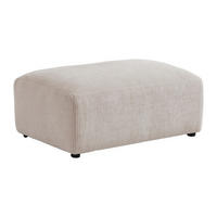 SITZHOCKER - 1 Person - Samt, Stoff - Beige - TIRONO - Beige, Textil (99/46/66cm) - Vente-Unique