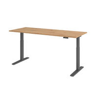 SCHREIBTISCH elektrisch XMKA 80/200/74 cm in Wildeiche/Graphitfarben - Wildeiche/Graphitfarben, Holzwerkstoff (80/200/74cm) - bümö