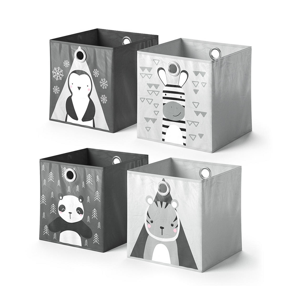 FALTBOX 30 x 30 Dunkelgrau 30 x 30 cm 2er Set - Dunkelgrau, Wellpappe (30/30cm) - Vicco