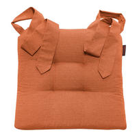 STUHLKISSEN Fino mit Schleifenband orange - Orange, Textil (46/42/7cm) - Magma Heimtexx