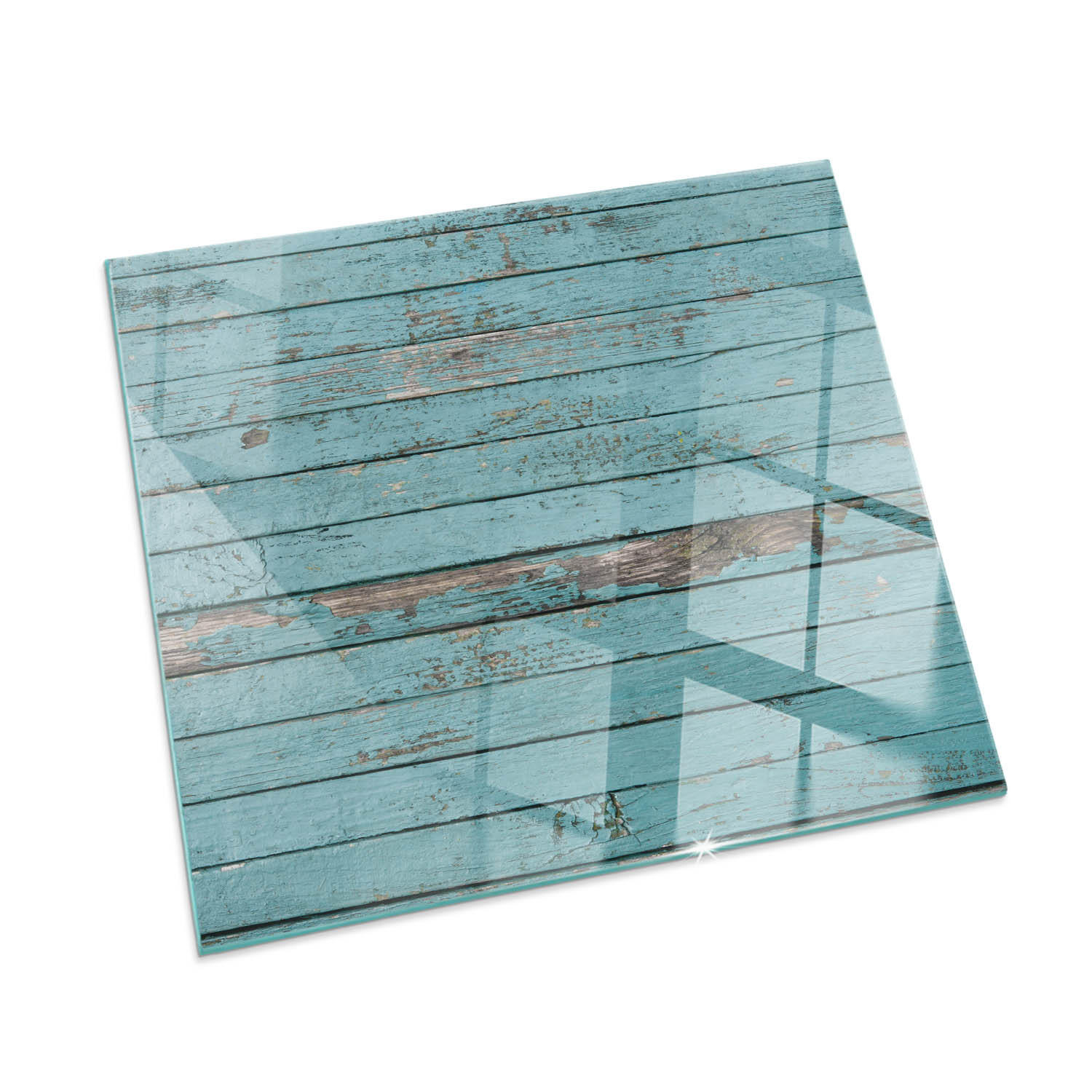 ArtPrintCave Glasplatte Türkis 60x60x0.4 cm