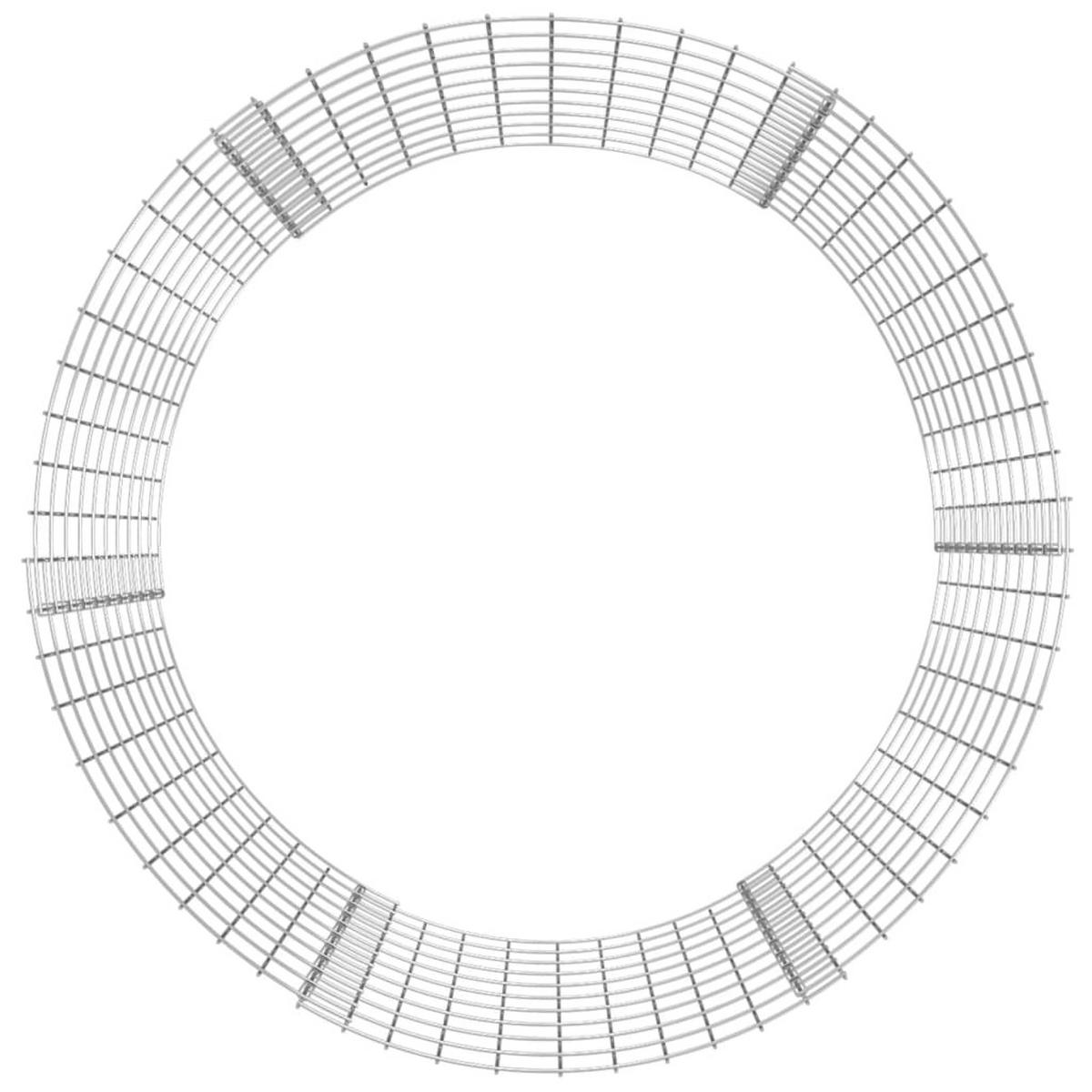 GARTENKOMPOSTER Ø100/100 Cm Verzinkter Stahl - Silberfarben, Metall (100/100/100cm) - vidaXL