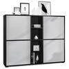 HIGHBOARD Cuba Türen in Hellgrau seidenmatt - Greige, Holzwerkstoff (130.5/105.5/35.5cm) - Vladon
