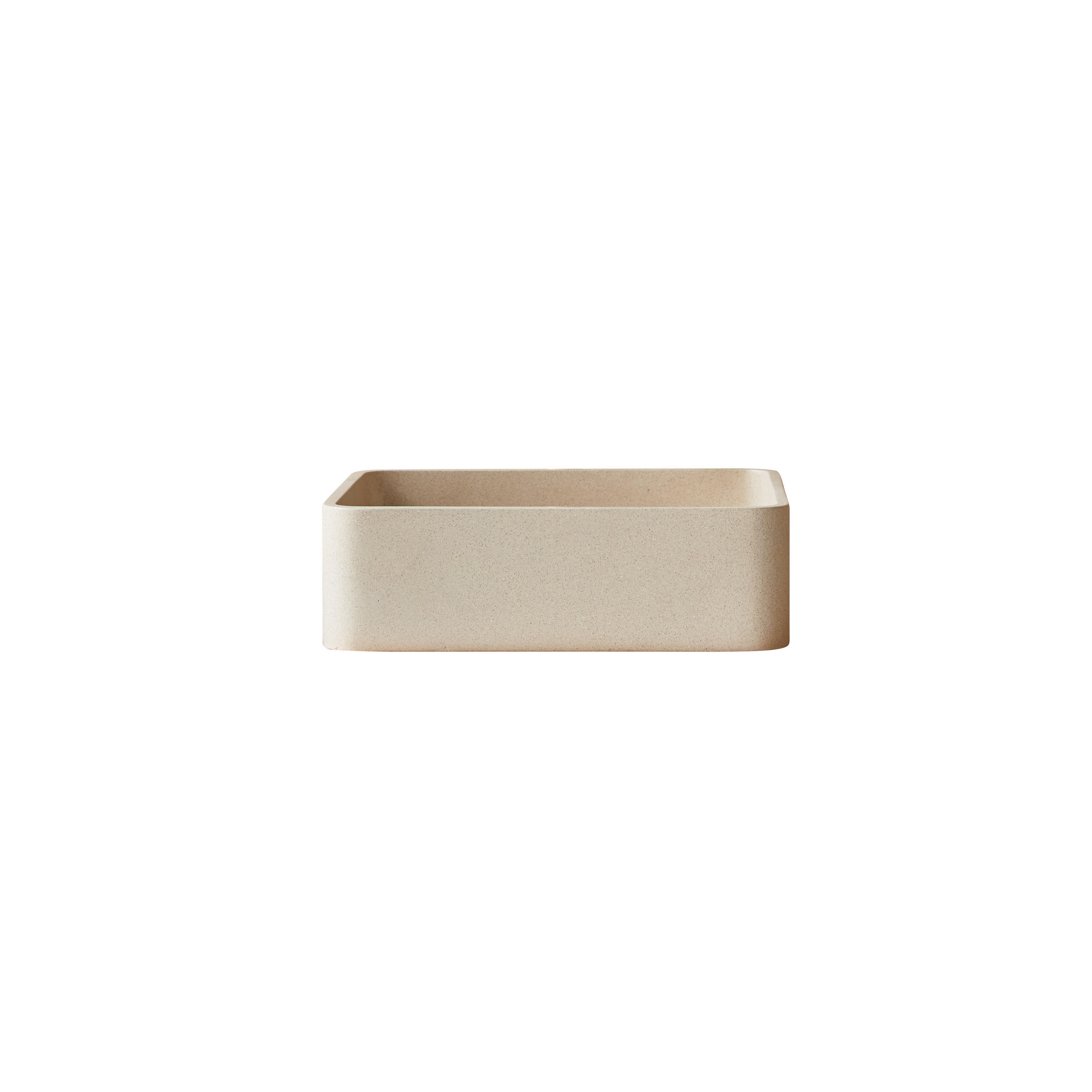 Tikamoon Waschbecken Beige 39x12x39 cm