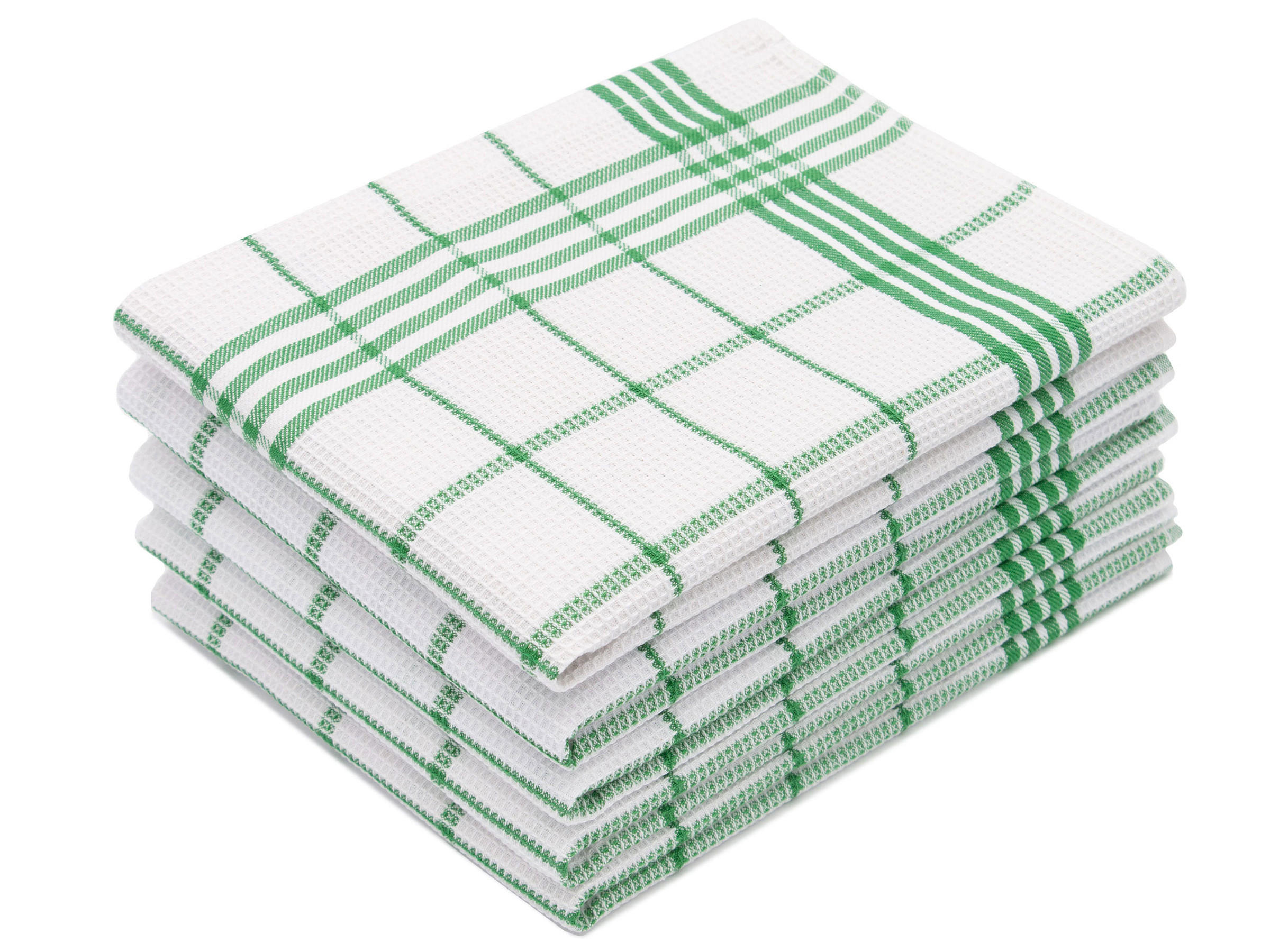 GESCHIRRTÜCHER, 5er-Set, 50x70 cm, 100% Baumwolle, Grün - Grün, Textil (50/70cm) - Zollner