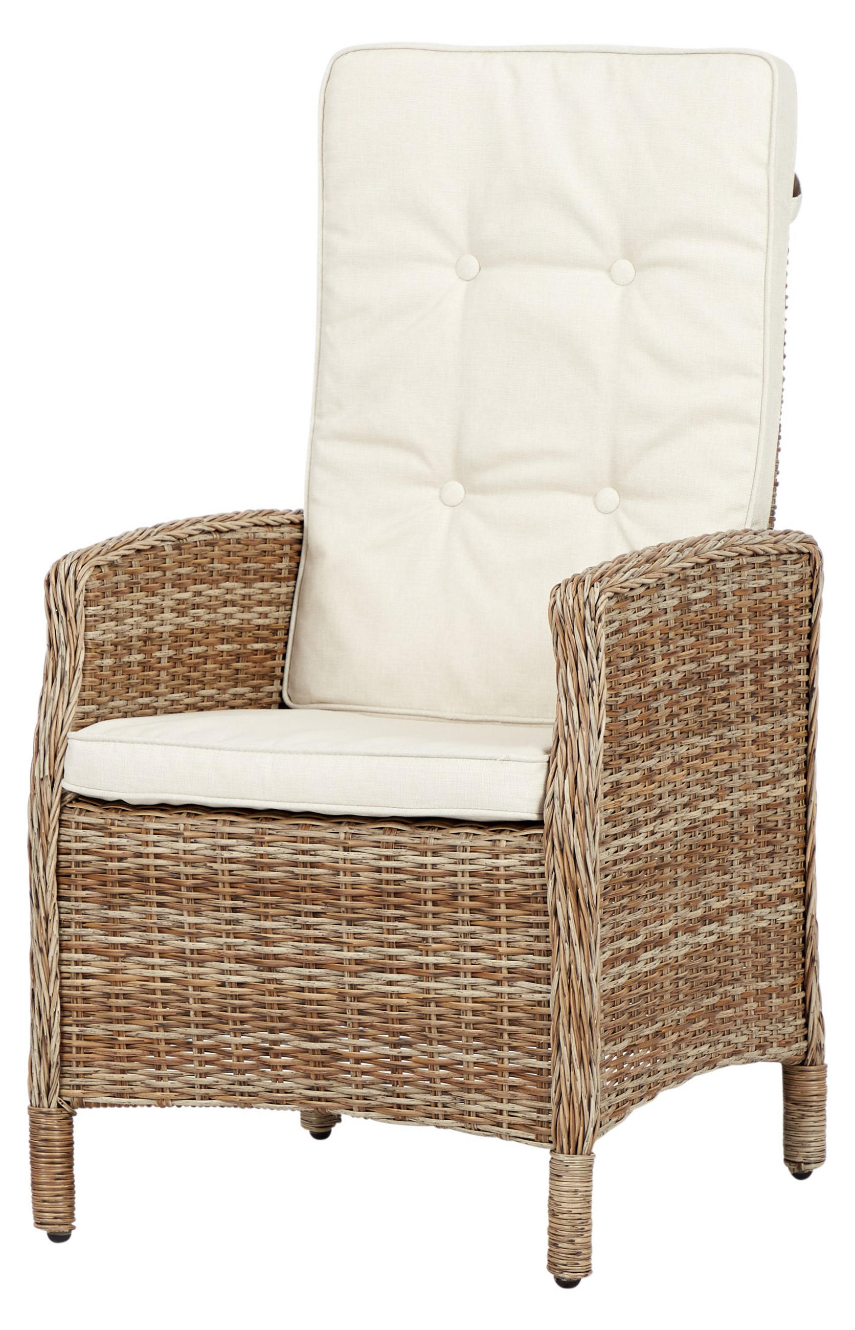 GARTENSTUHL, Gram, Stühle Natur, Rattan, 60 x 70 x 110 cm, 2-teilig - Naturfarben, Naturmaterialen (60/110/70cm) - ebuy24