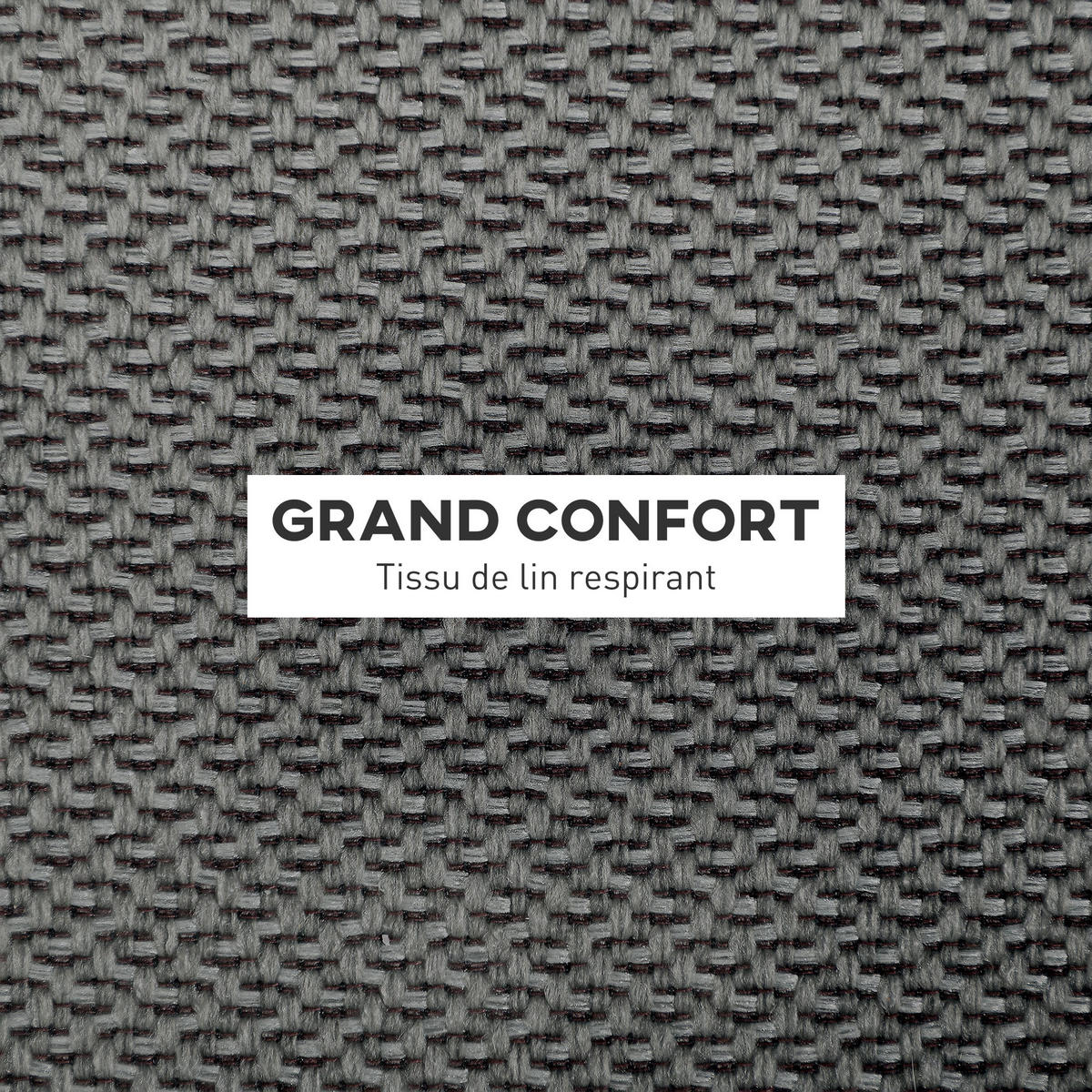 POUF DE-16378 runder Sitzhocker mit Stauraum und Holzbeinen Grau - Grau, Textil (39/40/39cm) - ComfortXL