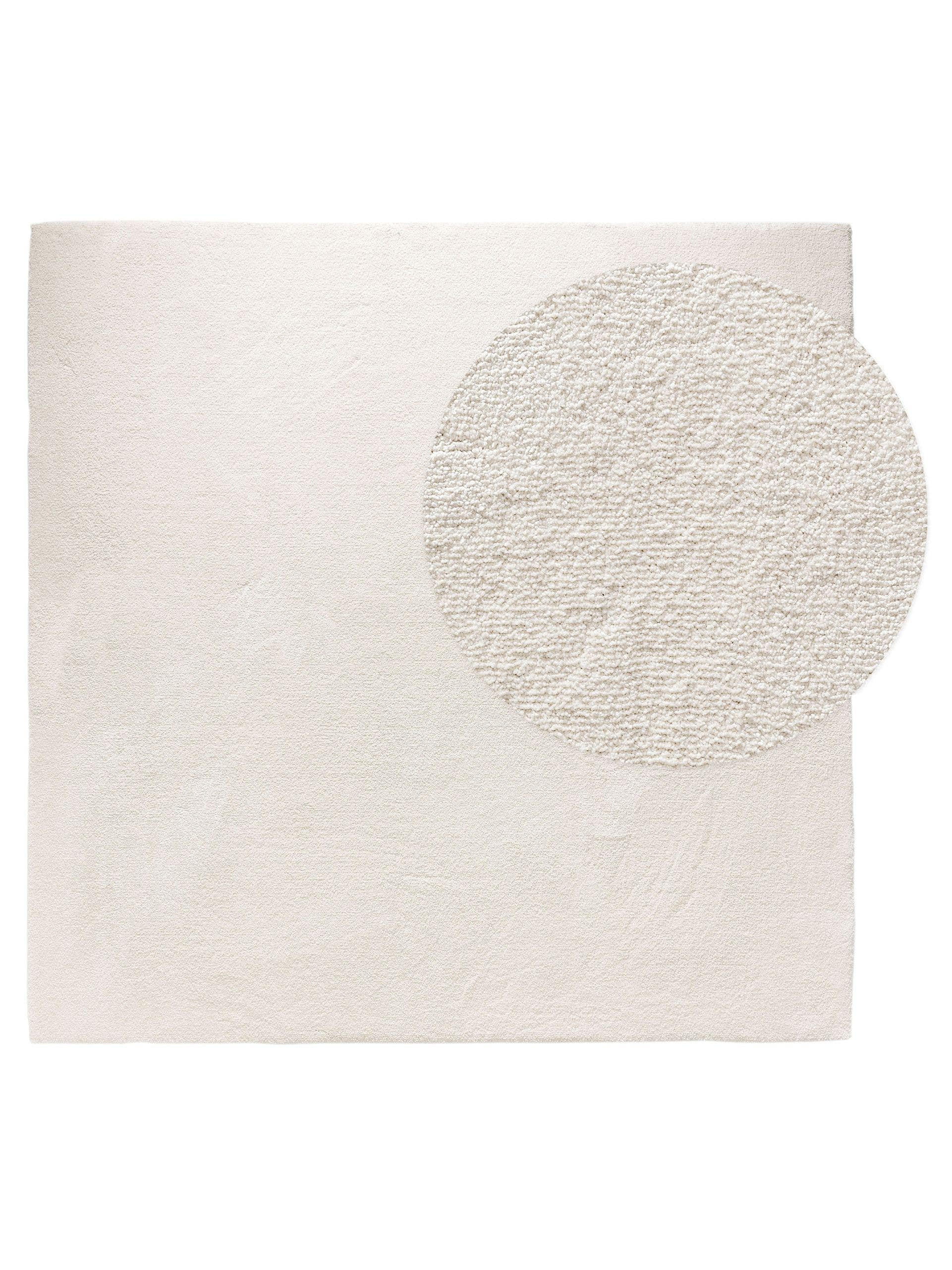 HOCHFLORTEPPICH Melvin waschbar 200/200 cm - Creme, Kunststoff (200/200cm) - benuta Nest