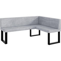 ECKBANK TONI_U - Hellgrau, Textil (128/168cm) - Meblini