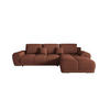 ECKSOFA BEGA L Rechts ARAGON 59 mit Schlaffunktion - Hellbraun, Textil (289/185cm) - Bedante