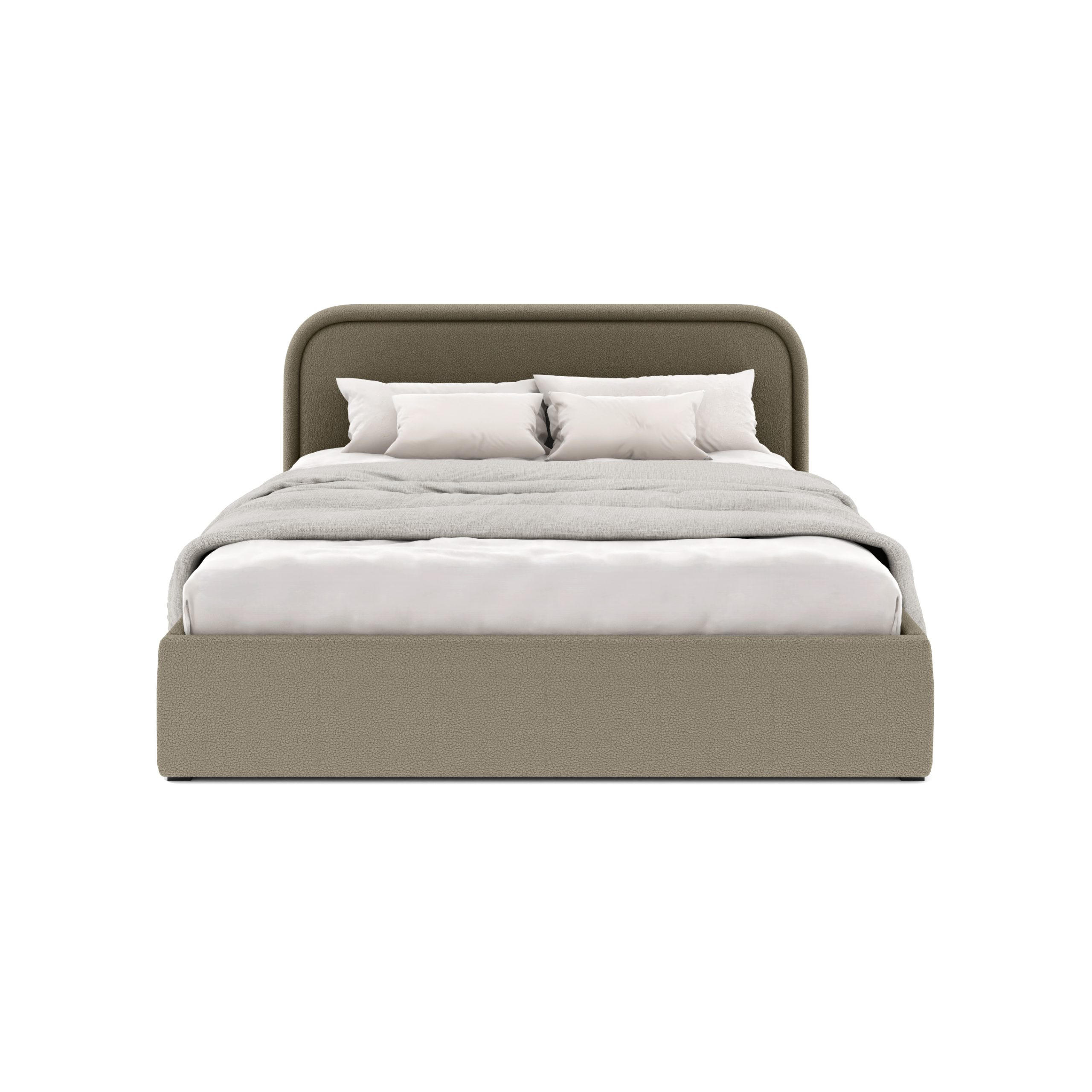 POLSTERBETT Juko 180x200 cm, Braun - Braun, Textil (180/200cm) - Fedve