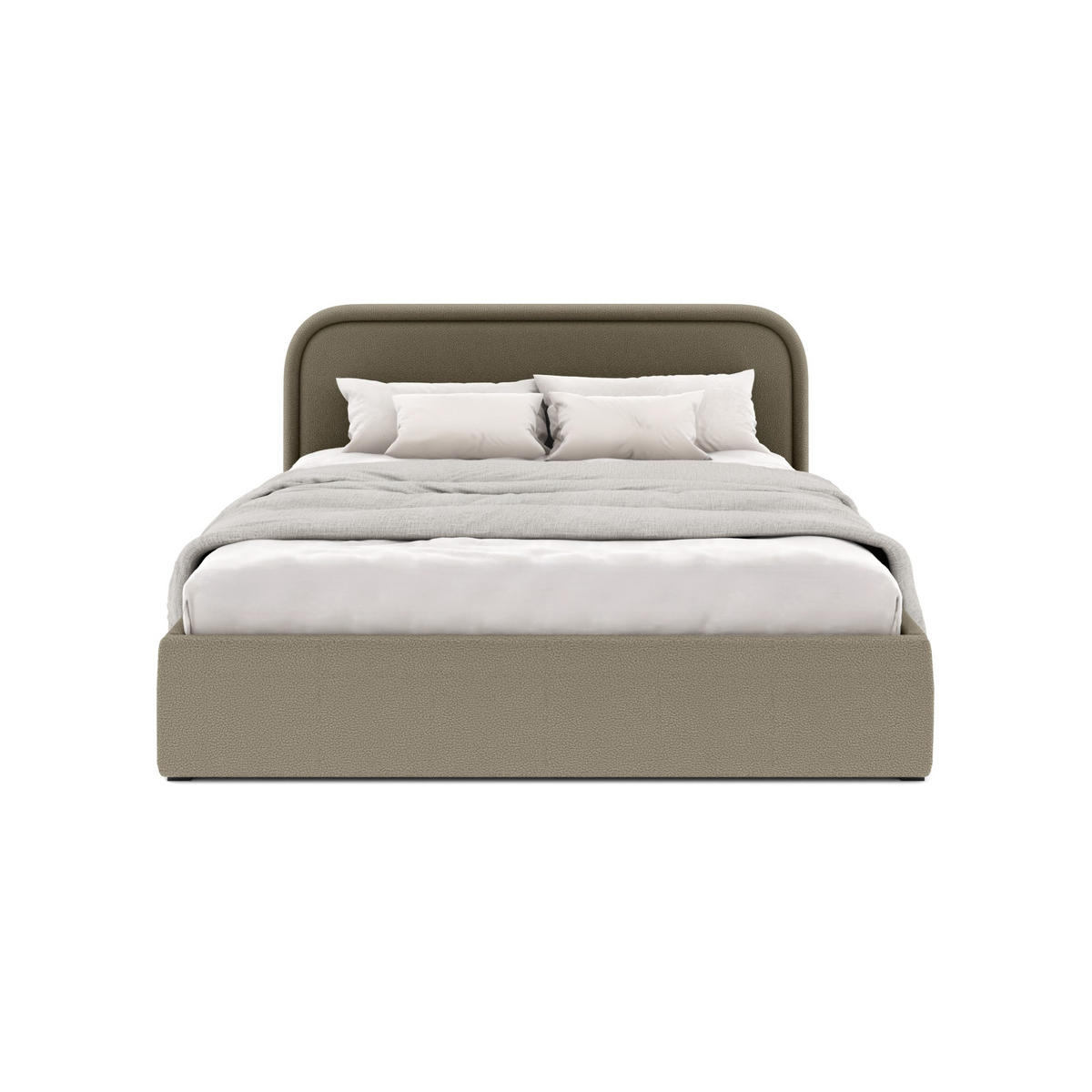 POLSTERBETT Juko 180x200 cm, Braun - Braun, Textil (180/200cm) - Fedve