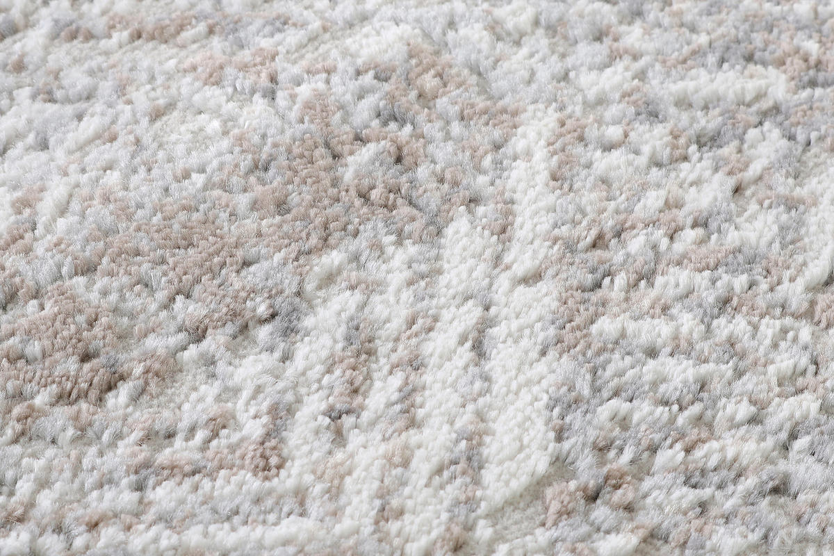 TEPPICH VALLEY Hellgrau Rund 240/240 cm - Hellgrau, Textil (240/240cm) - Tapiso