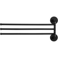 HANDTUCHHALTER schwenkbar 40 cm Schwarz - Schwarz, Metall (1/1/1cm)
