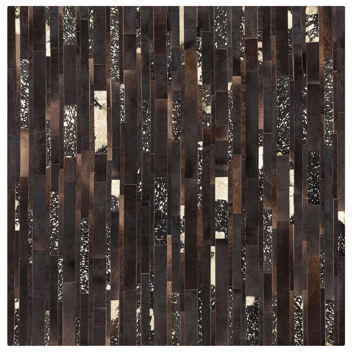 KURZFLOR-TEPPICH Artvin 200/200 cm - Braun, Fell (200/200cm) - Beliani