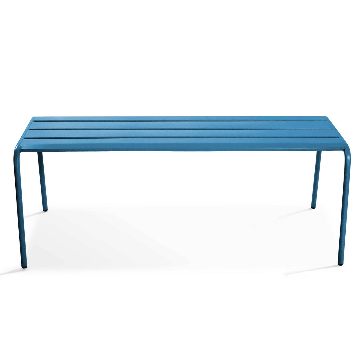 GARTENBANK, Pazifikblau - Dunkelblau, Metall (52/46/120cm) - Oviala
