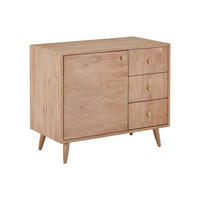 WASCHBECKENUNTERSCHRANK - 93cm x 50cm - Eiche - naturfarben hell - ZARENO - Naturfarben, Holz (93/80.5/50cm) - Vente-Unique