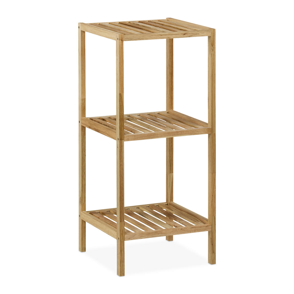 BADREGAL - Hellbraun, Holz (35.5/80/35.5cm) - Relaxdays