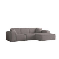 ECKSOFA Ottom Celes Premium Ascot Bukla - Taupe, Holzwerkstoff/Textil (266/165cm) - Fun Möbel