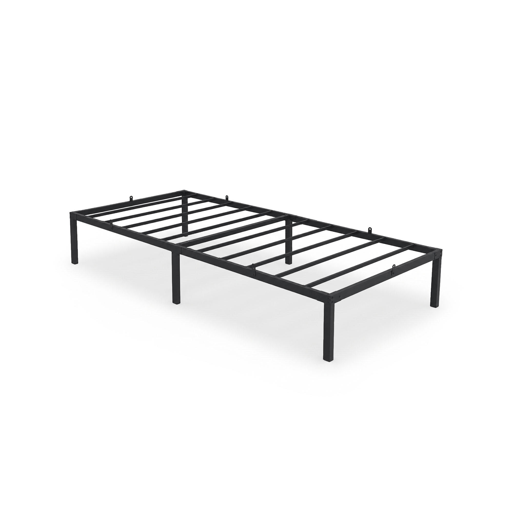 METALLBETT Klappbares 90x200 cm Schwarz - Schwarz, Metall - Akord