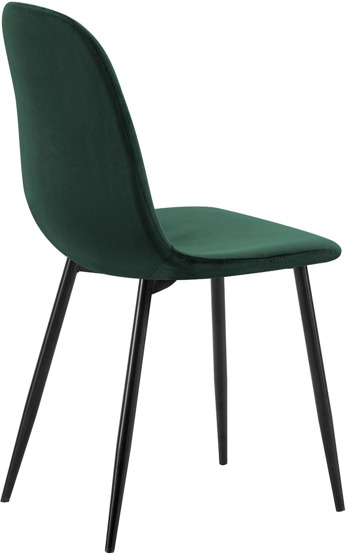 STUHL Metall Grün - Schwarz/Grün, Textil/Metall (45/88/54cm) - CLP