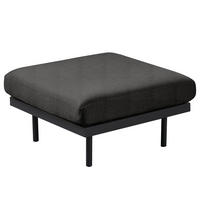 OUTDOOR-HOCKER - Schwarz, Textil/Metall (77/44/77cm) - home24
