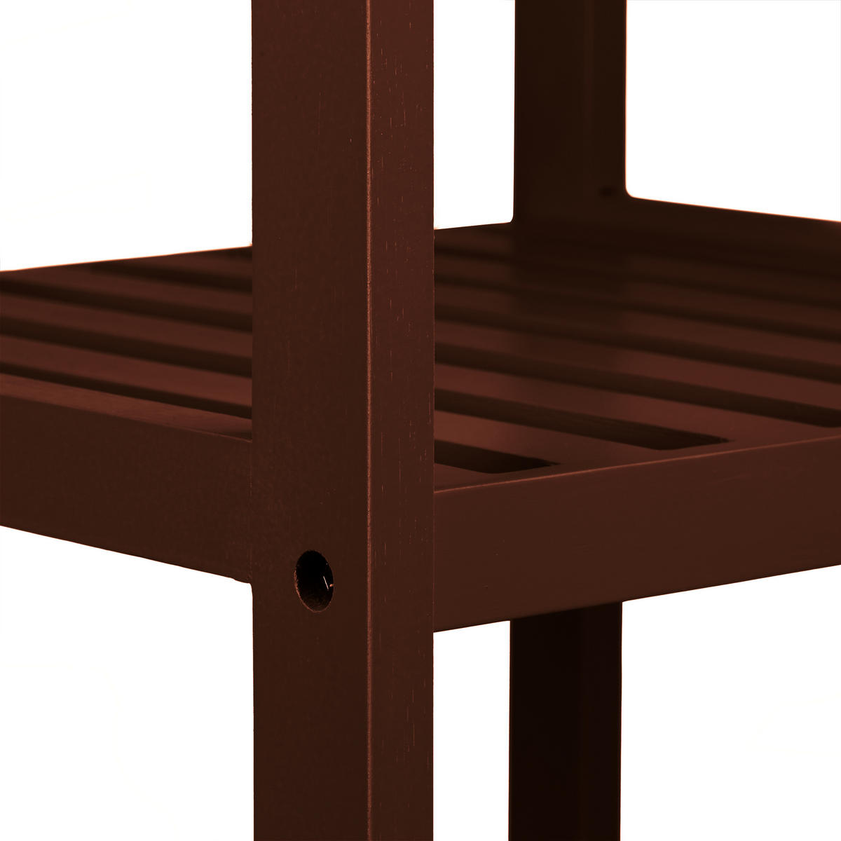 BADREGAL - Dunkelbraun, Holz (34.5/80/33cm) - Relaxdays