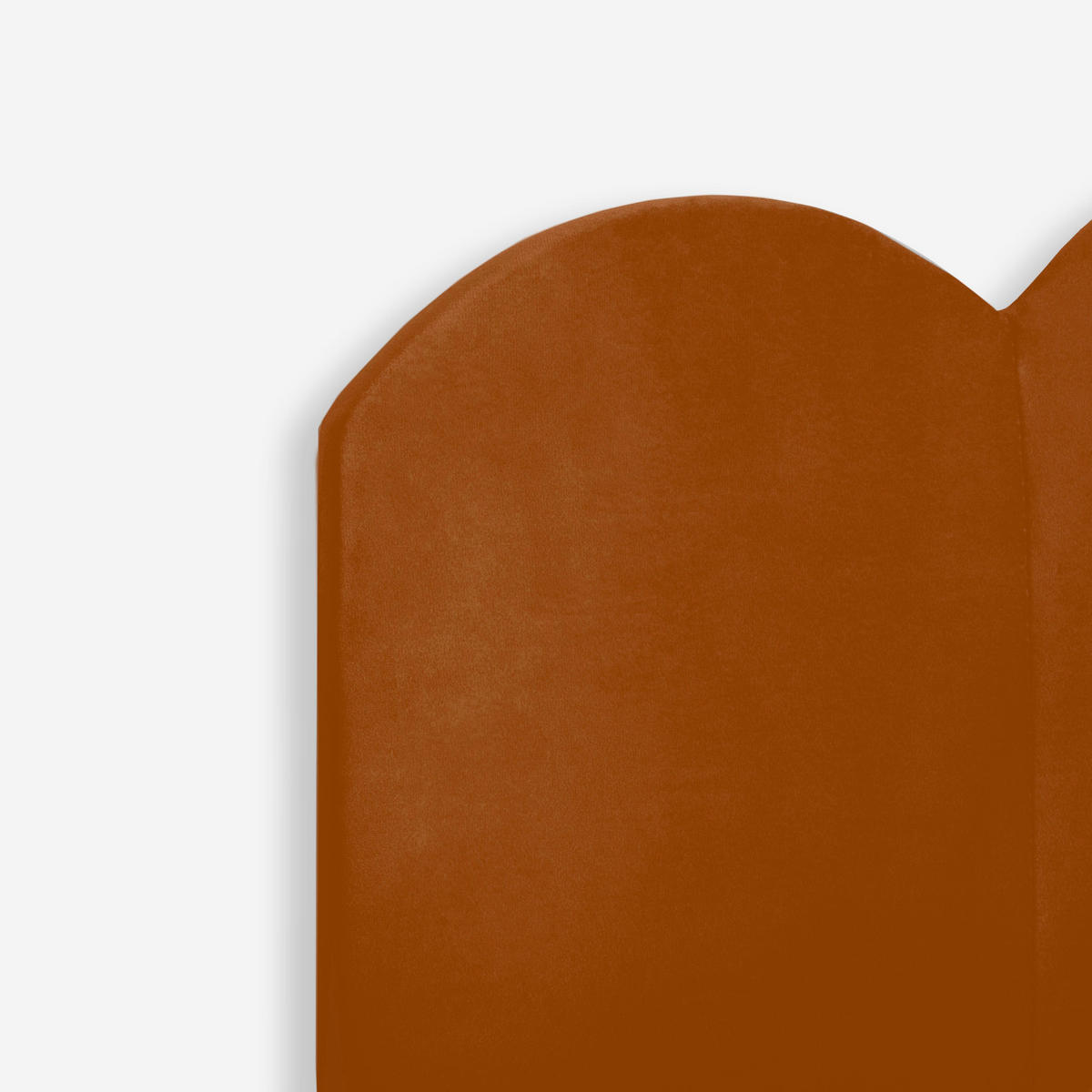 KOPFTEIL aus Terrakotta-Samt 160/74/3 cm SHELL - Braun, Textil (160/74/3cm) - RNT By Really Nice Things