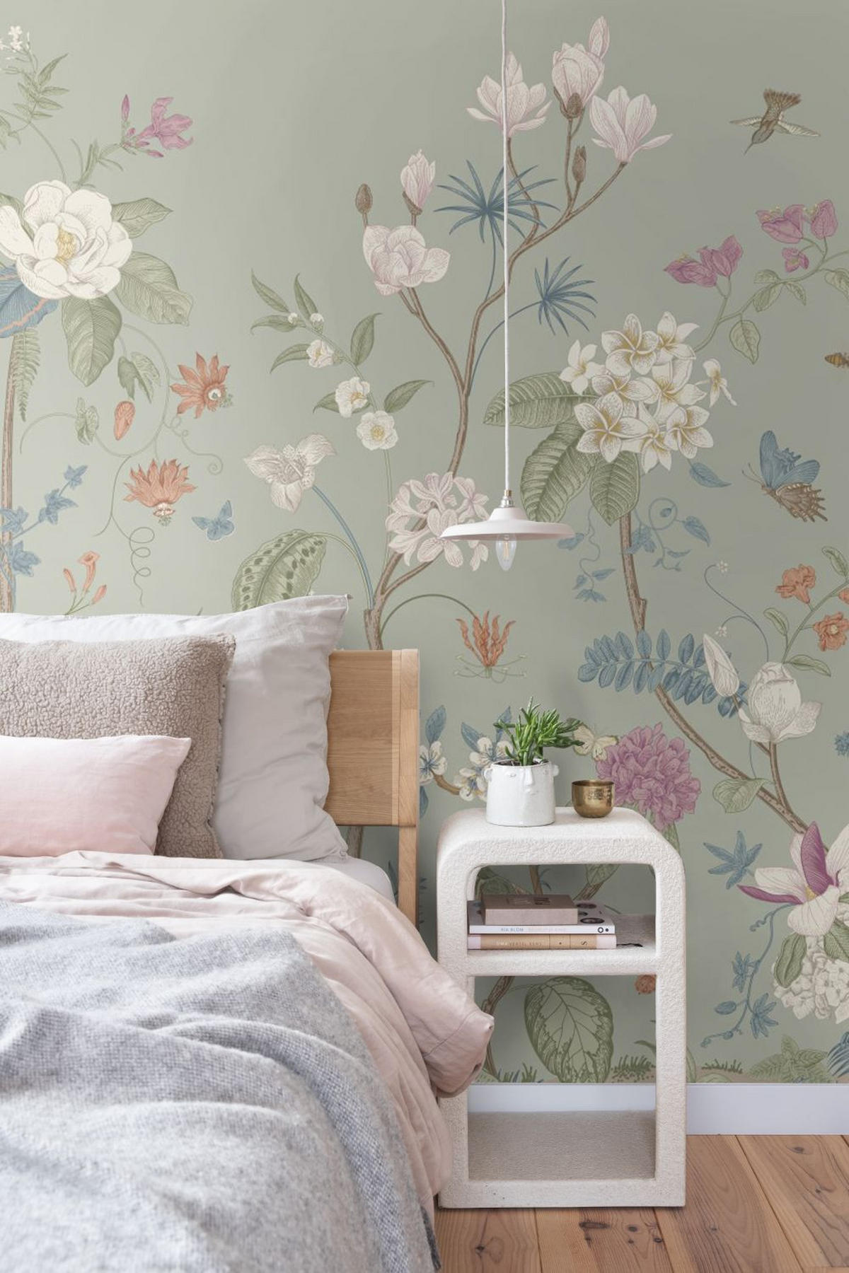 FOTOTAPETE Blumen 2.5 x 2.79 m - Grün, Papier (250/279cm) - ESTAhome