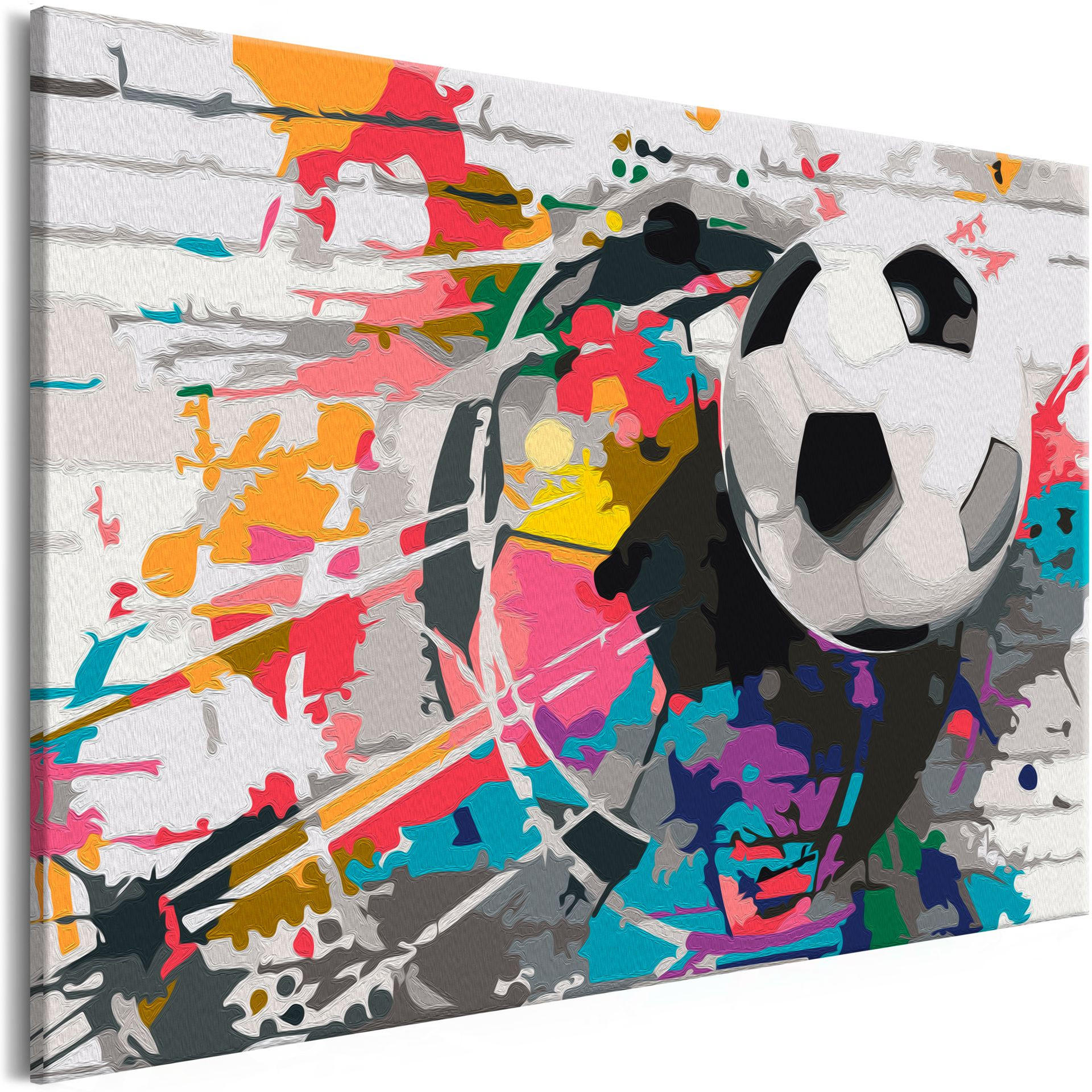 MALEN NACH ZAHLEN 50/40 cm - Multicolor, Textil (1.4/40cm) - KUNSTLOFT
