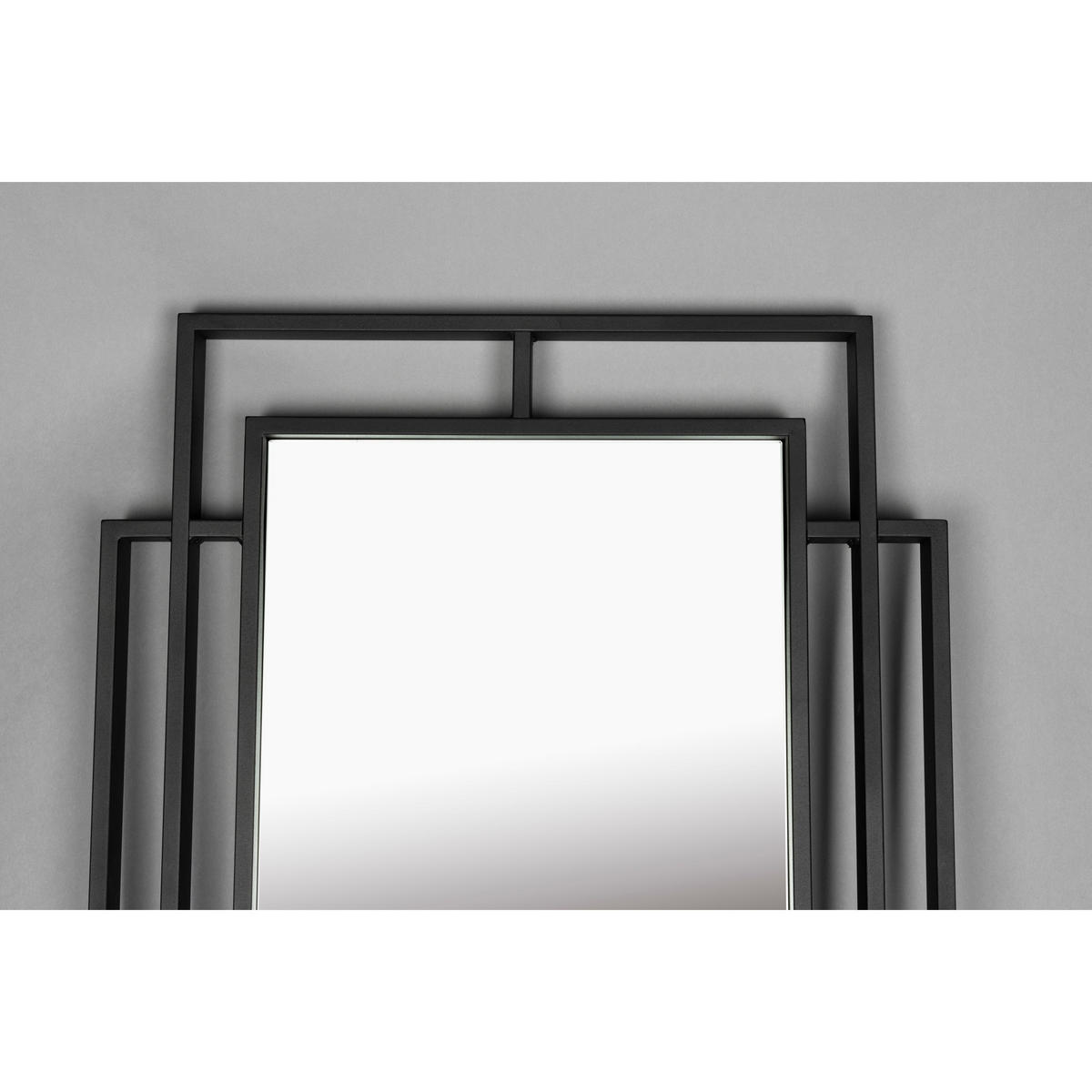 STANDSPIEGEL Ramsey - Schwarz, Metall (60/170/4cm) - Dutchbone