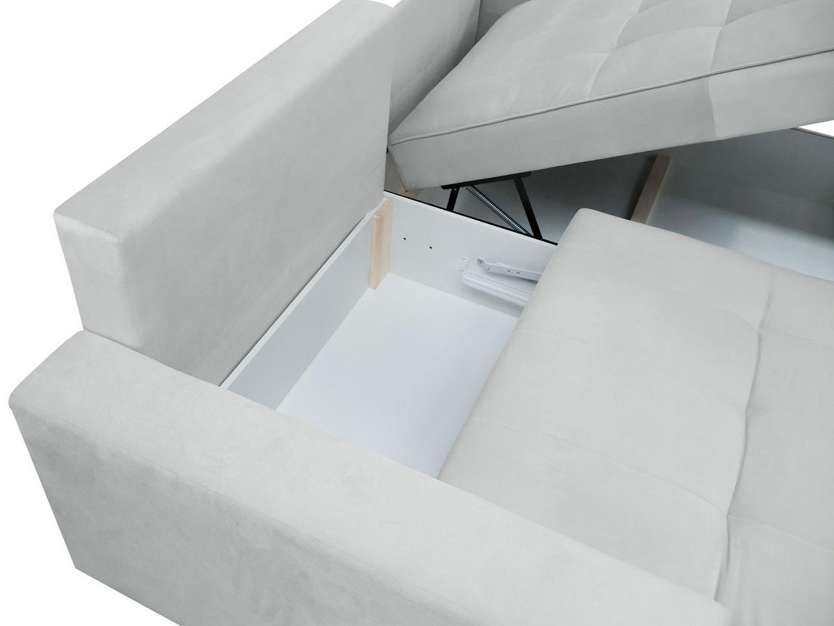 ECKSOFA Zeus - Dunkelgrau, Holz/Holzwerkstoff (238/160cm) - MIRJAN24